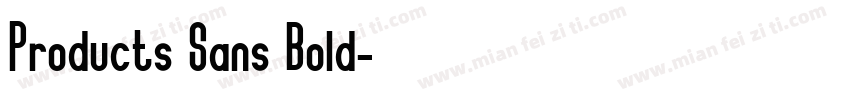 Products Sans Bold字体转换